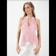 thumbnail image 4 of Camisola con Volantes y Cuello Halter para Mujer Rosa L, 4 of 7