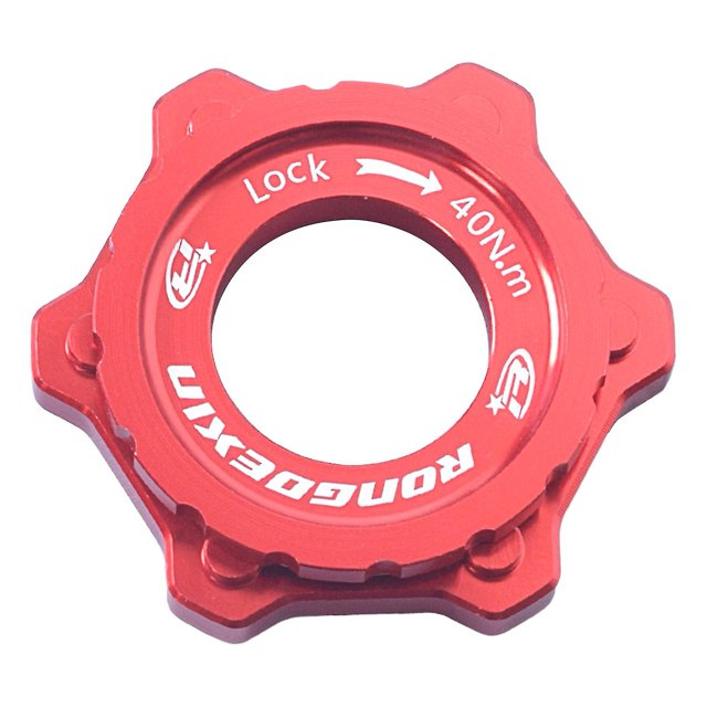 Buje de bloqueo central para bicicleta, adaptador de Rotor de freno de disco de 6 pernos, aleación de aluminio a prueba de herrumbre, alta dureza, suministros para bicicleta