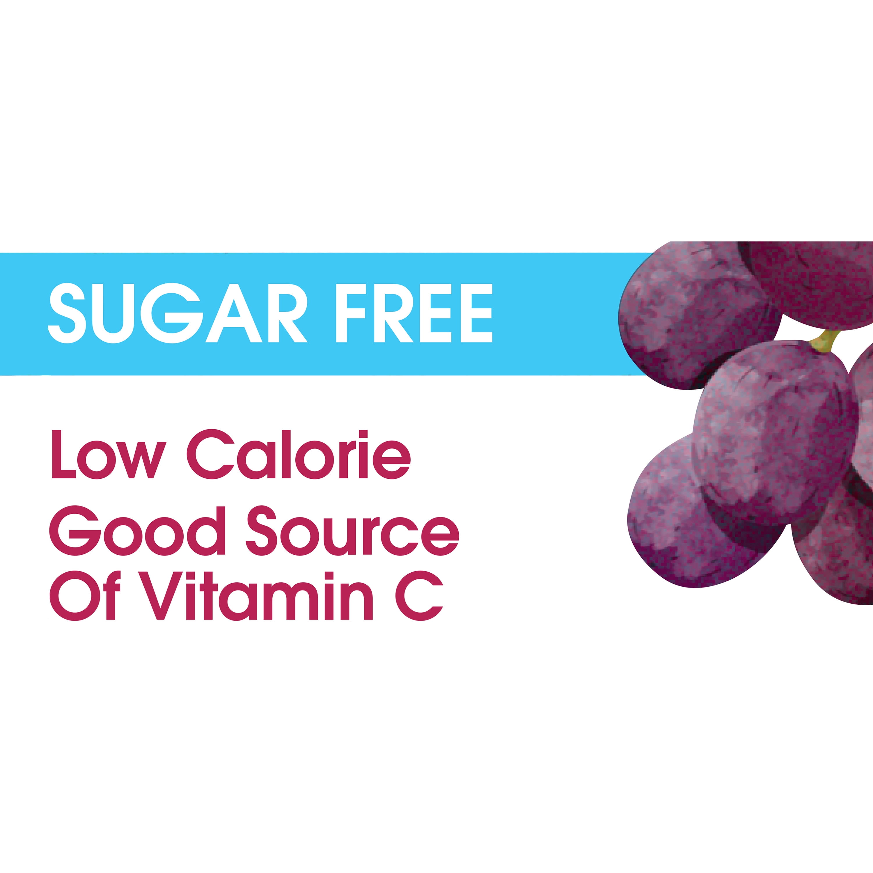Great Value Sugar-Free Grape Drink Mix Powder, 1.9 oz, 6 Count