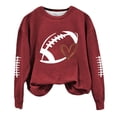 thumbnail image 2 of Dyfzdhu Sweatshirt For Women Funny Football Shirts For Football Mom Sweatshirt Crewneck Sweatshirt Hoodies, 2 of 4