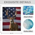 thumbnail image 3 of Diamond Art Kit for Adults, Deer Stars Stripes Nature Portrait Diamond Painting for Adults Beginners, 5D DIY Diamond Art Painting Kits, Colorful Diamond Painting Craft for Home Decor 12x16, 3 of 7