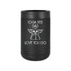 Yo-Da Best Dad Love You I Do - Engraved Can Bottle Beverage Holder Cup Unique Funny Birthday Gift Graduation Gifts for Women Fathers Day Dad Papa Pops best buckin Star Wars Yoda (Bev, Black)