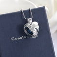 thumbnail image 3 of Heart with Pigeon Necklace that Opens inside Cremation Jewelry for Ashes Holder Pendent for Ashes and Chain Urn Necklace for Ashes of Loved One, 3 of 7