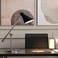 thumbnail image 4 of Evelyn&Zoe Regina 22" Mid-Century Modern Metal Table Lamp with Black Cone Metal Shade, 4 of 6