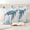 thumbnail image 3 of Outdoor Pillow Covers Pack of 2, Vintage Turtle Coral Seaweed Waterproof Throw Pillowcase Cushion Cases, Summer Blue Ocean Decorative Pillow Cover for Couch Sofa Home Bed Patio, 3 of 9