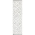 thumbnail image 2 of SAFAVIEH Cabana Dusko Diamond Indoor/Outdoor Runner Rug, Ivory/Grey, 2' x 8', 2 of 5