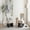 Black, variant on [Set of 2] Modern Grey Lounge Accent Chair with Polyester Upholstery and Walnut Wood Base