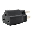 thumbnail image 2 of Colaxi 5xPortable 110-120V to 220-240V Plug Adapter Black 5-15P To 6-15R 5 Pcs, 2 of 5