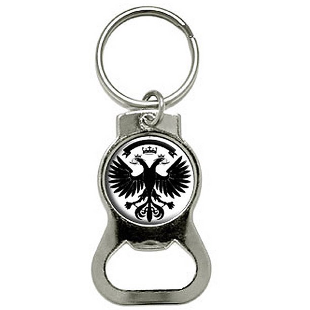 Double Eagle Bottle Cap Opener Keychain Ring