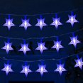 thumbnail image 1 of Twinkle Star 100 LED Star String Lights, Plug in Fée String Lights Imperméable à l'Eau, Extensible pour Intérieur, Extérieur, Fête de Mariage, Arbre de Noël, Nouvel An, Décoration de Jardin, Bleu, 1 of 5