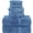 Wedgewood-6 Piece Towel Set, variant on 6 Piece Towel Set Wedgewood Cotton Bathroom Towel Set