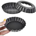 thumbnail image 3 of 6 Pcs 10cm Mini Quiche Pans Flan Tins,tart Pans Set Tart Tins Cases With Loose, 3 of 4