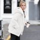 thumbnail image 1 of TaTaai Plush Lined Hooded Coat for Women， Winter Warm Fleece Jacket with Long Sleeves， Cozy Loose Fit Outerwear for Holiday Season Gift, 1 of 9