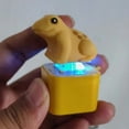thumbnail image 3 of Juguete de descompresión con forma de rana, llavero antiestrés recargable con sonido realista, juguete portátil para aliviar el estrés., 3 of 8