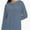 Fog Blue, variant on Women's Long Sleeve Knitted Crew Neck T-shirt