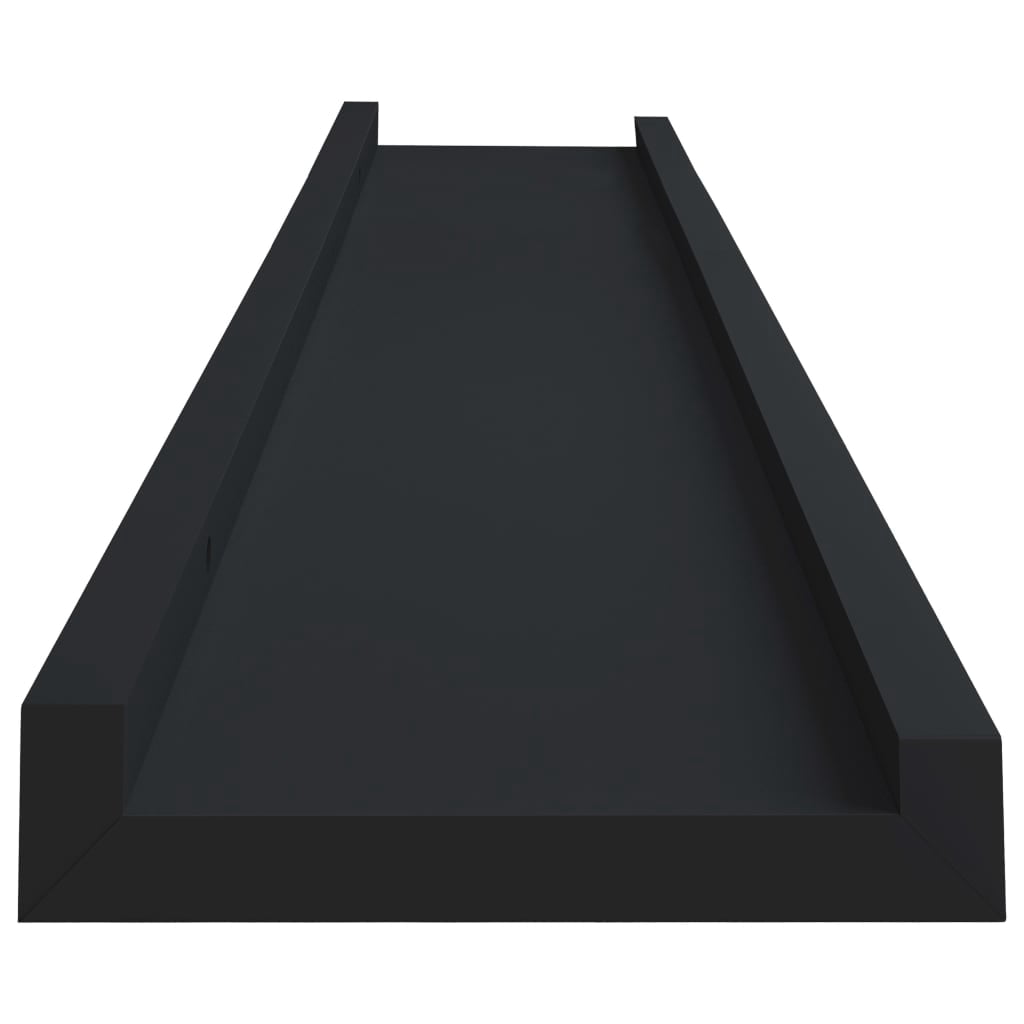 vidaXL Frame Ledge Shelf Set of 2 White MDF 31.5 in long Wall mounting