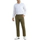thumbnail image 2 of Pantalones de Hombre Inspire Chic de Cuadros Casual de Corte Regular con Frente Plano y Stretch, Talla 36, Negro y Amarillo, 2 of 5