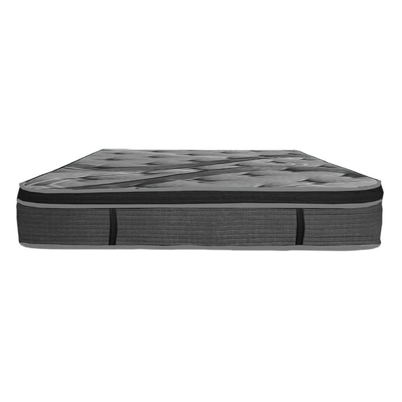 LiviNest Full Size Mattress in a Box: 14 Inch Plush Euro Top Hybrid with Pocket Coils & Memory Foam - Supportive Bed Mattress for Adults, Modern Design for Bedroom & Apartment Sleep