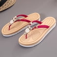 thumbnail image 3 of asddcavvf Fashion Ladies Slippers Beach Flat With Thick Bottom Flip Flops Sandals And Slippers Non-s, 3 of 9