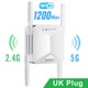 thumbnail image 4 of Amplificador De Señal Repetidor WiFi antenas externas amplificador de señal para el hogar (enchufe blanco 1200M UK), 4 of 8