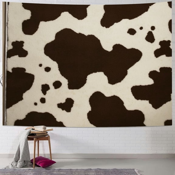Patifu Cow Print Tapestry Wall Hanging Unique Style Graphic Tapestries Home Wall Decor Art for Living Room Bedroom Apartment Farmhouse Dorm 40x30inch