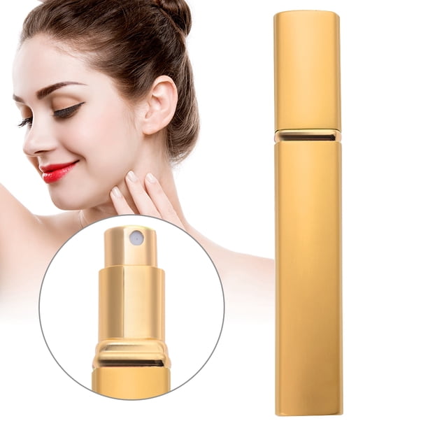 Botella de spray atomizador de perfume Fugacal recargable 12 ml dorado