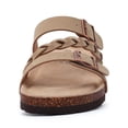 thumbnail image 6 of Litfun Women's Cork Footbed Sandals with Arch Support Slip-on Slide Sandals with Adjustable Buckles, Apricot, 6 of 8