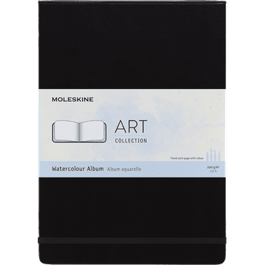 Moleskine Art Watercolor Album, Hard Cover, A4 (12" x 8.5"), Plain, Black