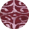 thumbnail image 1 of Ahgly Company Indoor Round Abstract Pale Violet Red Pink Abstract Area Rugs, 3' Round, 1 of 6