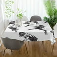 thumbnail image 3 of Yayeee Tablecloths 54" x 54" Rectangle Wrinkle Resistant Party Table Cover, Football Player Pattern, 3 of 8