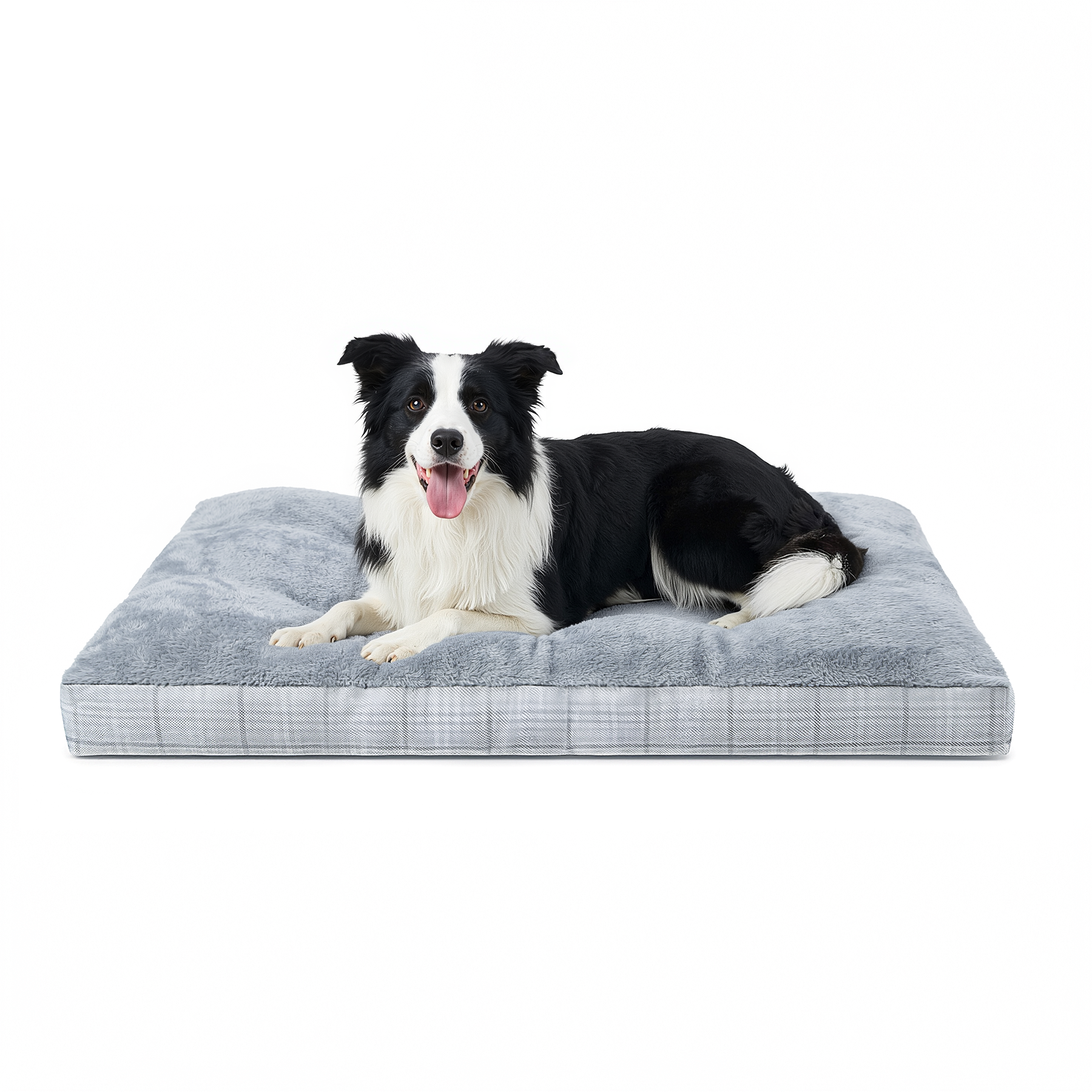 KSIIA 35in Washable Dog Bed for Large Dogs with Anti-Slip Bottom, Pet Pad for Crate for Large Sized Puppies