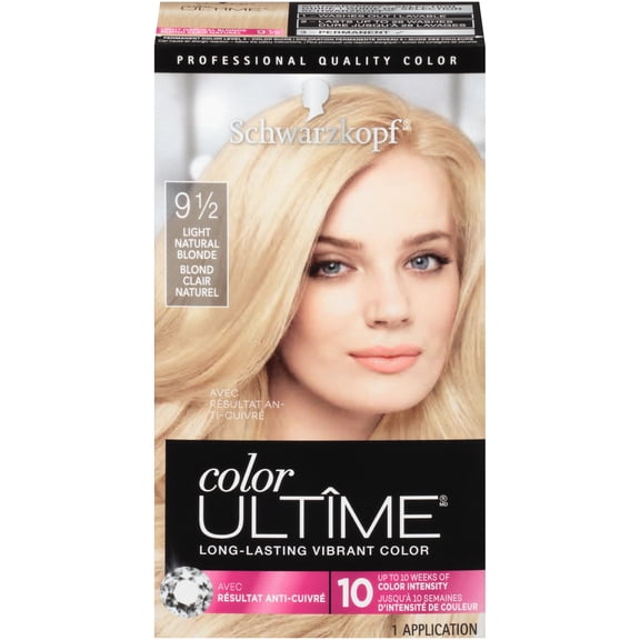 Schwarzkopf Color Ultime Permanent Hair Color Cream, 9.5 Light Natural Blonde