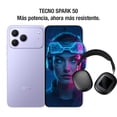 thumbnail image 1 of Celular Tecno Spark 50 4G Morado 256GB 4GB Desbloqueado +Audífonos, 1 of 5