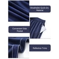 thumbnail image 4 of TFixol Pantalones deportivos para hombre con bolsillos y correas reflectantes para correr y entrenar, 4 of 8