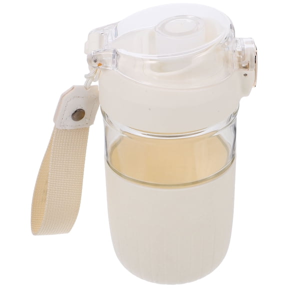 Zehuanyu Reusable Glass Coffee Travel Mug with Lid and Sleeve Cup Portable Reusable Drinking Tumbler for Hot and Cold Drink