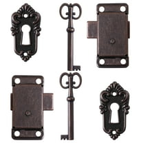 BESTOYARD 2Pcs Retro Cabinet Door Lock Iron Locking for Furniture Security