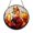 Acrylic 3.5 Inch, variant on Kitsune Spirit Fox Stained Glass Suncatcher Window Hanging Mystical Fantasy Decor