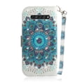 thumbnail image 2 of Case for LG K61 Cover Magnetic 3D Pattern Wallet Flip Case With Strap - Peacock, 2 of 5