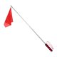 thumbnail image 4 of Bandera de caballo retráctil, equipo de entrenamiento, herramienta de equitación de colores vivos para equitación Mango rojo, 4 of 9