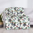 thumbnail image 3 of Rateoe Dinosaur on Excavator2 Pattern Flannel Throw Blanket, Ultra-soft Blanket for Bed, Couch, Car, Hypoallergenic Anti-pilling blanket-40"x30"(Horizontal), 3 of 6