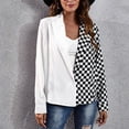 thumbnail image 2 of Mujer Camisa Blazer, Mujer Blusa Tops Casual Color Bloques Poliéster Traje Cuello Para Invierno Diario Para Mujer ANGGREK  Otros, 2 of 8