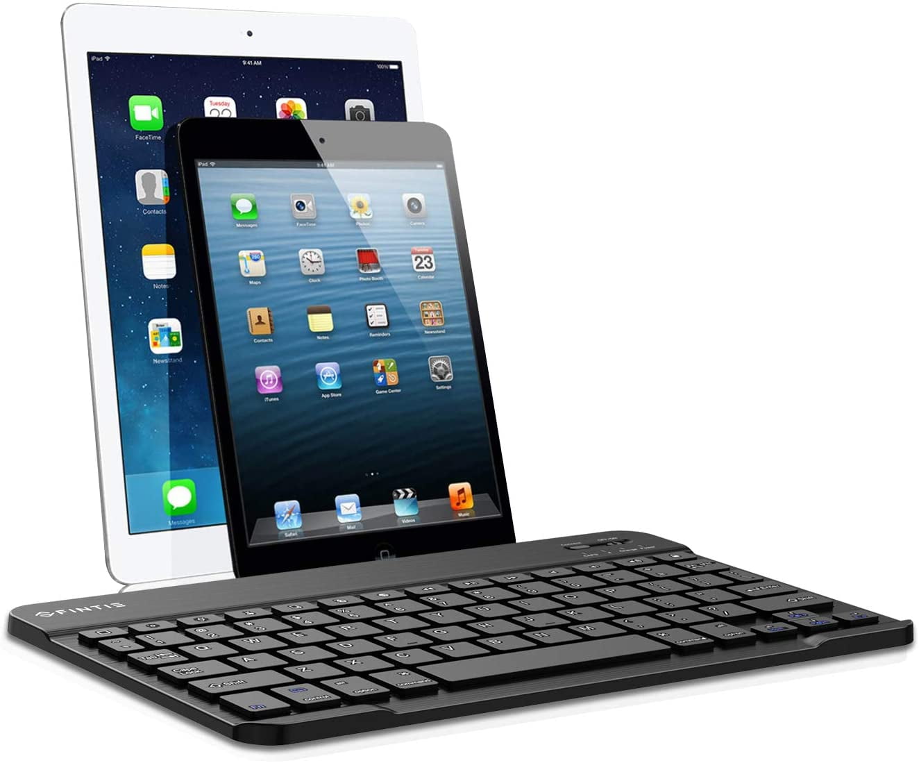 Fintie 10.5-Inch Ultrathin (4mm) Wireless Bluetooth Keyboard for iPad Air 4th Gen 10.9", iPad 10.2", iPad Air 3rd Gen 10.5"/Air 2/Air, iPad Pro 11/Pro 10.5/Pro 9.7, iPad 9.7 Inch, iPad 2/3/4, Black