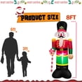 thumbnail image 5 of Soldado inflable de Navidad JM 8 pies con luces LED incorporadas, 5 of 5