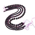 thumbnail image 3 of Pulsera de cuentas redondas de ojo de tigre de piedra natural, 4 unidades, accesorio de joyería DIY, color morado, 3 of 14