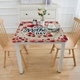 thumbnail image 3 of nygtbtfer Happy Mother's Day  Tablecloth, Fitted Table Cover with Elastic for  Tables, Pink Red Love Heart Table Cloth Outdoor Indoor Dinning Party  Tablecloths, 3 of 7