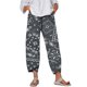 thumbnail image 1 of Gibobby Pantalones para mujer Pantalones capri de pierna ancha cómodos Pantalones recortados de verano para mujer Pantalones cortos holgados con cintura elástica para la playa (Gris, L), 1 of 4