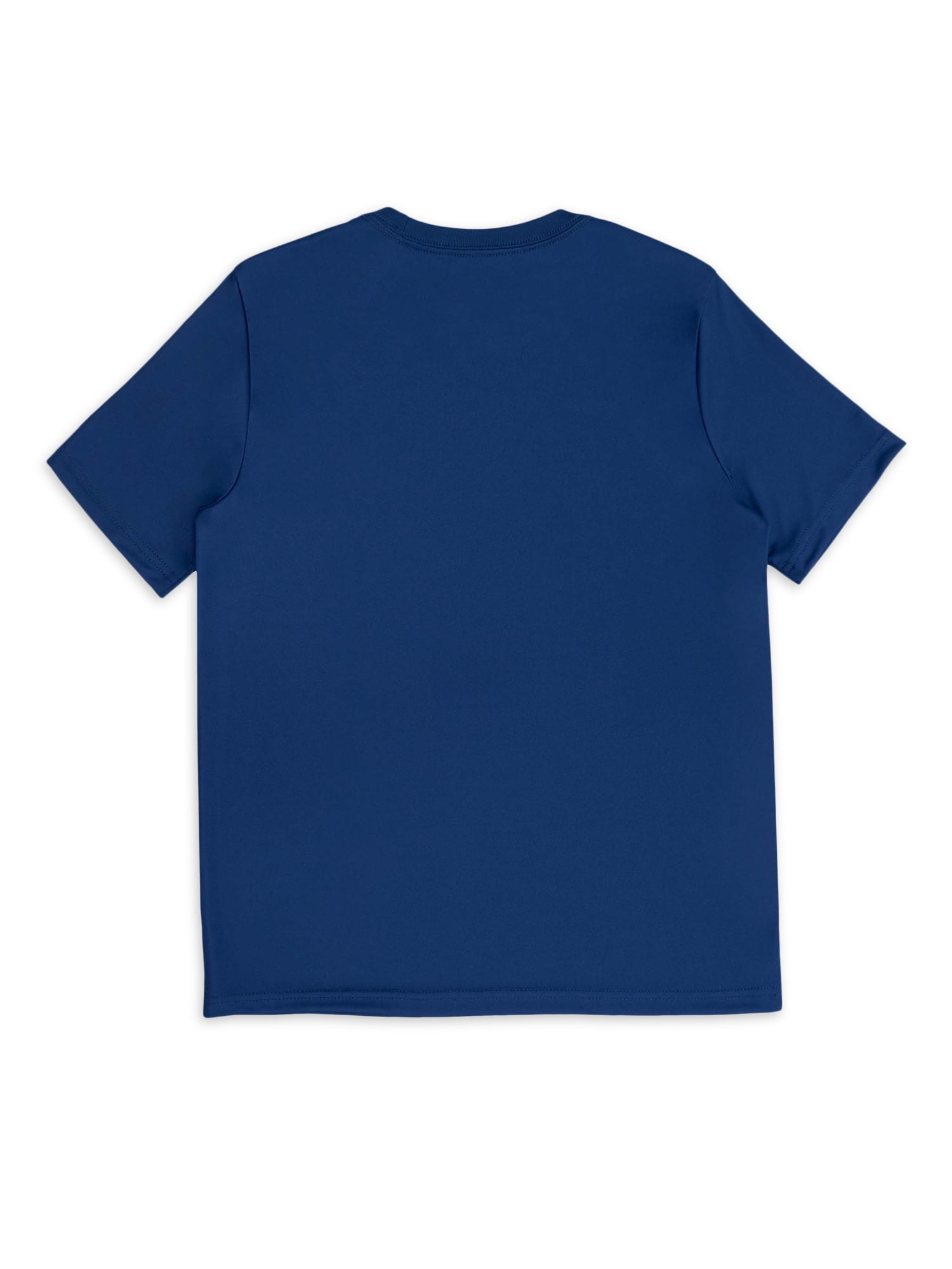 Athletic Works Boys Active Solid & Graphic Short Sleeve T-shirt, 3-Pack, Sizes 4-18 & Husky
