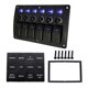 thumbnail image 1 of Panel de interruptores de coche 6 Gang reemplazo antiflaming IP66 impermeable automotriz barcos barco interruptores controlador Accesorios Vehículos, repuestos y accesorios Mis Iluminación azul Speravity VI021556-02, 1 of 6