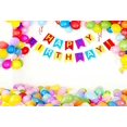 thumbnail image 2 of BSDHOME Polyester Happy Birthday Photography Backdrops Colorful Balloons White Background for Baby Backdrop Photo Booth Props 7x5ft, 2 of 3
