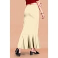thumbnail image 5 of eloria Light Beige Soft Comfy Pleated Saree Silhouette Saree Shapewear Flare Petticoat for Women Lycra Cotton Blended Petticoat Skirts for Women Shape Wear Dress for Saree, 5 of 6